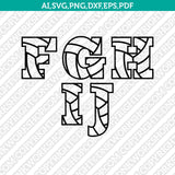 Volleyball Volley Team Letter Font Alphabet SVG Cut File Cricut Vector Sticker Decal Silhouette Cameo Dxf PNG Eps