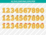 Waffle Birthday Cream Tart Cake Numbers SVG Cricut Cut File Clipart Png Eps Dxf Vector