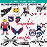 Washington Capitals SVG Bundle – NHL Hockey Logo Vector Cricut