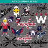 Washington Capitals SVG Bundle – NHL Hockey Logo Vector Cricut