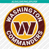Washington Commanders SVG Bundle – NFL Football Logo Vector Cricut