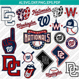 Washington Nationals SVG Bundle – MLB Baseball Logo Vector Cricut