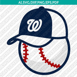 Washington Nationals SVG Bundle – MLB Baseball Logo Vector Cricut