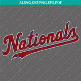 Washington Nationals SVG Bundle – MLB Baseball Logo Vector Cricut
