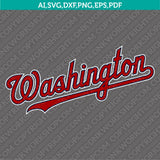 Washington Nationals SVG Bundle – MLB Baseball Logo Vector Cricut