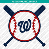 Washington Nationals SVG Bundle – MLB Baseball Logo Vector Cricut