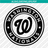 Washington Nationals SVG Bundle – MLB Baseball Logo Vector Cricut