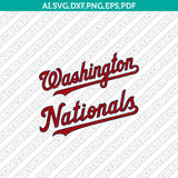 Washington Nationals SVG Logo | Baseball Cut Files for Cricut