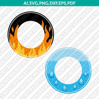 Water Fire Flame Starbucks SVG Tumbler Cold Cup Cut File Cricut Vector Sticker Decal Silhouette Cameo Dxf PNG Eps