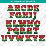 Watermelon Letters Fonts Alphabet SVG Vector Silhouette Cameo Cricut Cut File Clipart Png Dxf Eps