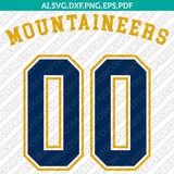 West Virginia Mountaineers SVG Bundle | NCAA College Vector Cricut