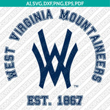West Virginia Mountaineers SVG Bundle | NCAA College Vector Cricut