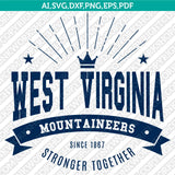 West Virginia Mountaineers SVG Bundle | NCAA College Vector Cricut