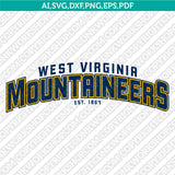 West Virginia Mountaineers SVG Bundle | NCAA College Vector Cricut