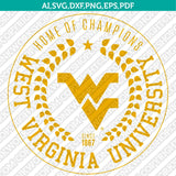 West Virginia Mountaineers SVG Bundle | NCAA College Vector Cricut