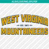 West Virginia Mountaineers SVG Bundle | NCAA College Vector Cricut