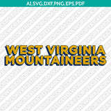 West Virginia Mountaineers SVG Bundle | NCAA College Vector Cricut