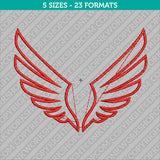Wings Icon Embroidery Design - 5 Sizes - INSTANT DOWNLOAD