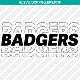  Wisconsin Badgers Logo SVG Bundle | NCAA College Vector Cricut