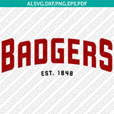  Wisconsin Badgers Logo SVG Bundle | NCAA College Vector Cricut