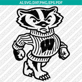 Wisconsin Badgers Logo SVG Bundle | NCAA College Vector Cricut