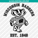  Wisconsin Badgers Logo SVG Bundle | NCAA College Vector Cricut