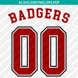 Wisconsin Badgers Logo SVG Bundle | NCAA College Vector Cricut