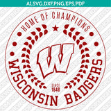  Wisconsin Badgers Logo SVG Bundle | NCAA College Vector Cricut