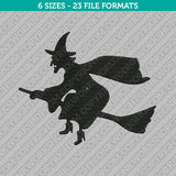 Witch Embroidery Design - 6 Sizes - INSTANT DOWNLOAD