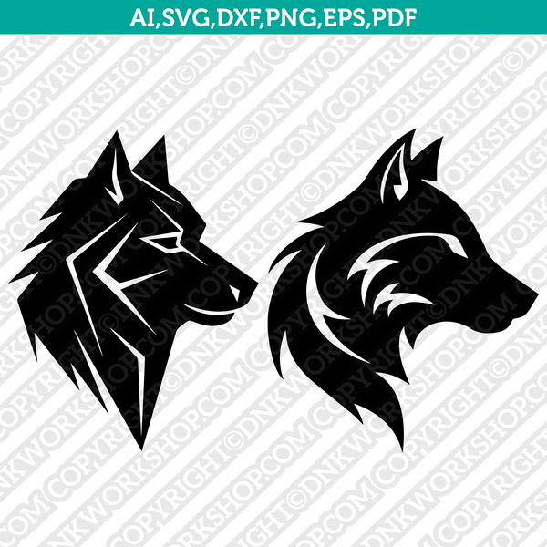 Free Side Wolf clipart - Download in Illustrator, EPS, SVG, JPG
