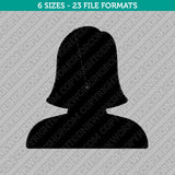 Woman Icon Embroidery Design - 6 Sizes - INSTANT DOWNLOAD