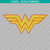 Wonder Woman Machine Embroidery Design - 6 Sizes - INSTANT DOWNLOAD