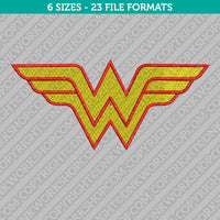 Wonder Woman Machine Embroidery Design - 6 Sizes - INSTANT DOWNLOAD