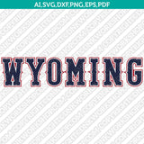 Wyoming Cowboys SVG Bundle | NCAA College Vector Cricut