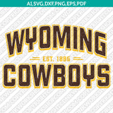 Wyoming Cowboys SVG Bundle | NCAA College Vector Cricut