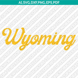 Wyoming Cowboys SVG Bundle | NCAA College Vector Cricut