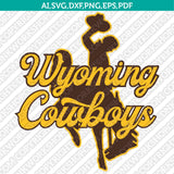 Wyoming Cowboys SVG Bundle | NCAA College Vector Cricut
