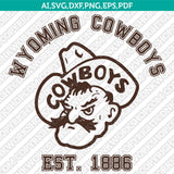 Wyoming Cowboys SVG Bundle | NCAA College Vector Cricut