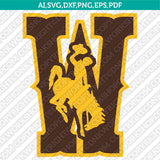 Wyoming Cowboys SVG Bundle | NCAA College Vector Cricut