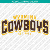 Wyoming Cowboys SVG Bundle | NCAA College Vector Cricut