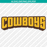 Wyoming Cowboys SVG Bundle | NCAA College Vector Cricut