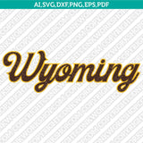 Wyoming Cowboys SVG Bundle | NCAA College Vector Cricut