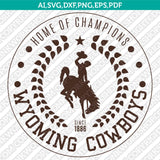 Wyoming Cowboys SVG Bundle | NCAA College Vector Cricut