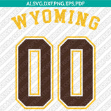 Wyoming Cowboys SVG Bundle | NCAA College Vector Cricut