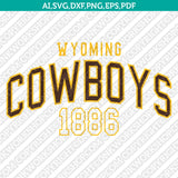 Wyoming Cowboys SVG Bundle | NCAA College Vector Cricut