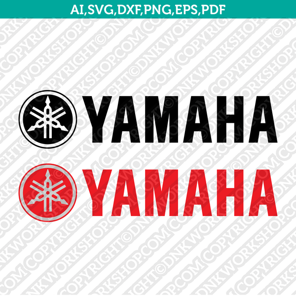 Yamaha Logo SVG Silhouette Cameo Cricut Cut File Vector Png Eps Dxf