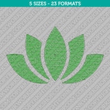 Yoga Lotus Flower Embroidery Design - 5 Sizes - INSTANT DOWNLOAD