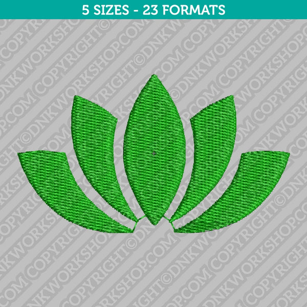 Yoga Lotus Flower Embroidery Design - 5 Sizes - INSTANT DOWNLOAD