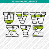 Zombie Letters Mummy Monster Bandage Halloween Letter Font Alphabet Lettering Party SVG Vector Silhouette Cameo Cricut Cut File Clipart Png Dxf Eps