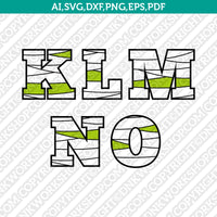 Zombie Letters Mummy Monster Bandage Halloween Letter Font Alphabet Lettering Party SVG Vector Silhouette Cameo Cricut Cut File Clipart Png Dxf Eps